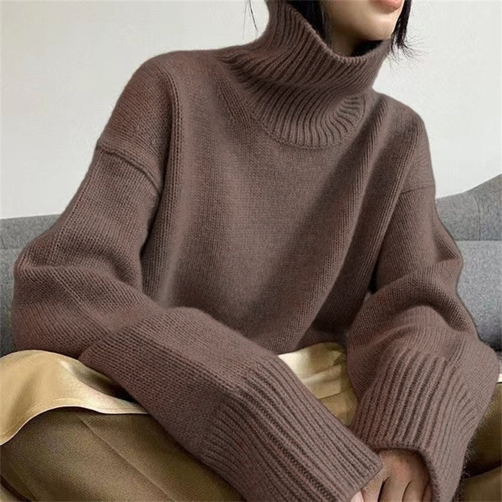 Gros Pull Col Roulé pour Femmes avec Tricot Doux Chic & Stil