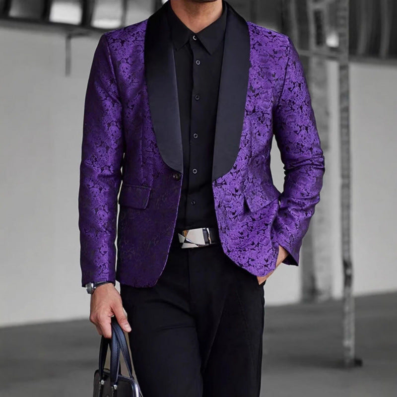 Luxury jacquard blazer for men Lune London