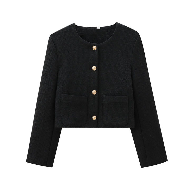 Women Short Cut Designer Jacket with Structured Fabric Lune London