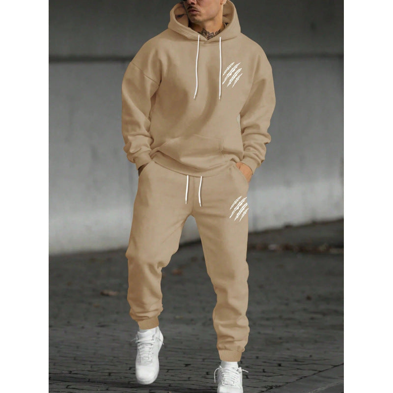 Men's hoodie tracksuit with creative graphics and comfortable fit Chic & Stil