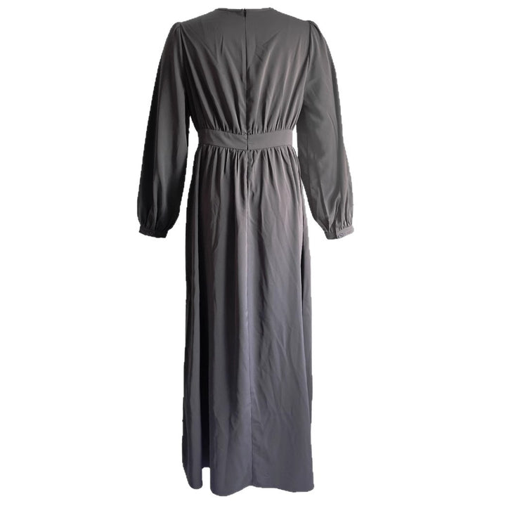 Maxi dress for women with elastic waistband and long sleeves Lune London