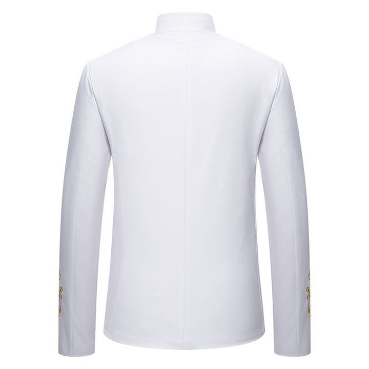 Men's Blazer Elegant with a Superb Golden Embroidery Lune London