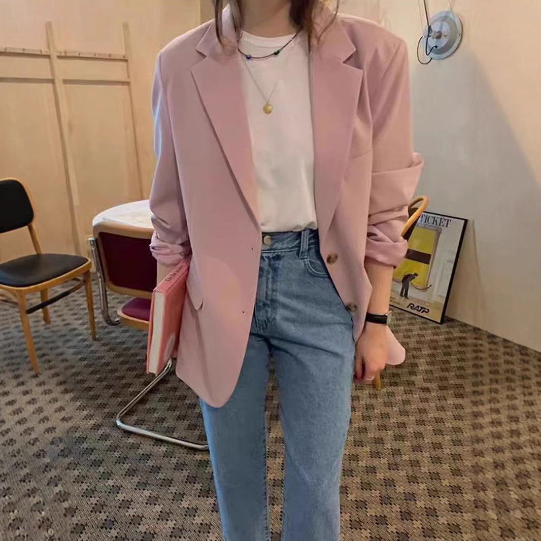Blazer surdimensionné élégant pour femmes avec coupe décontractée et détails fins Chic & Stil