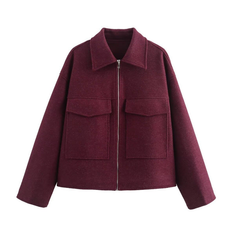 Ladies stylish and functional wool jacket Lune London