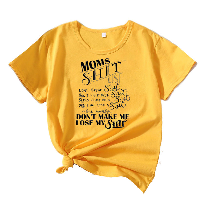 Women Casual Graphic T-shirt Lune London 1751262401