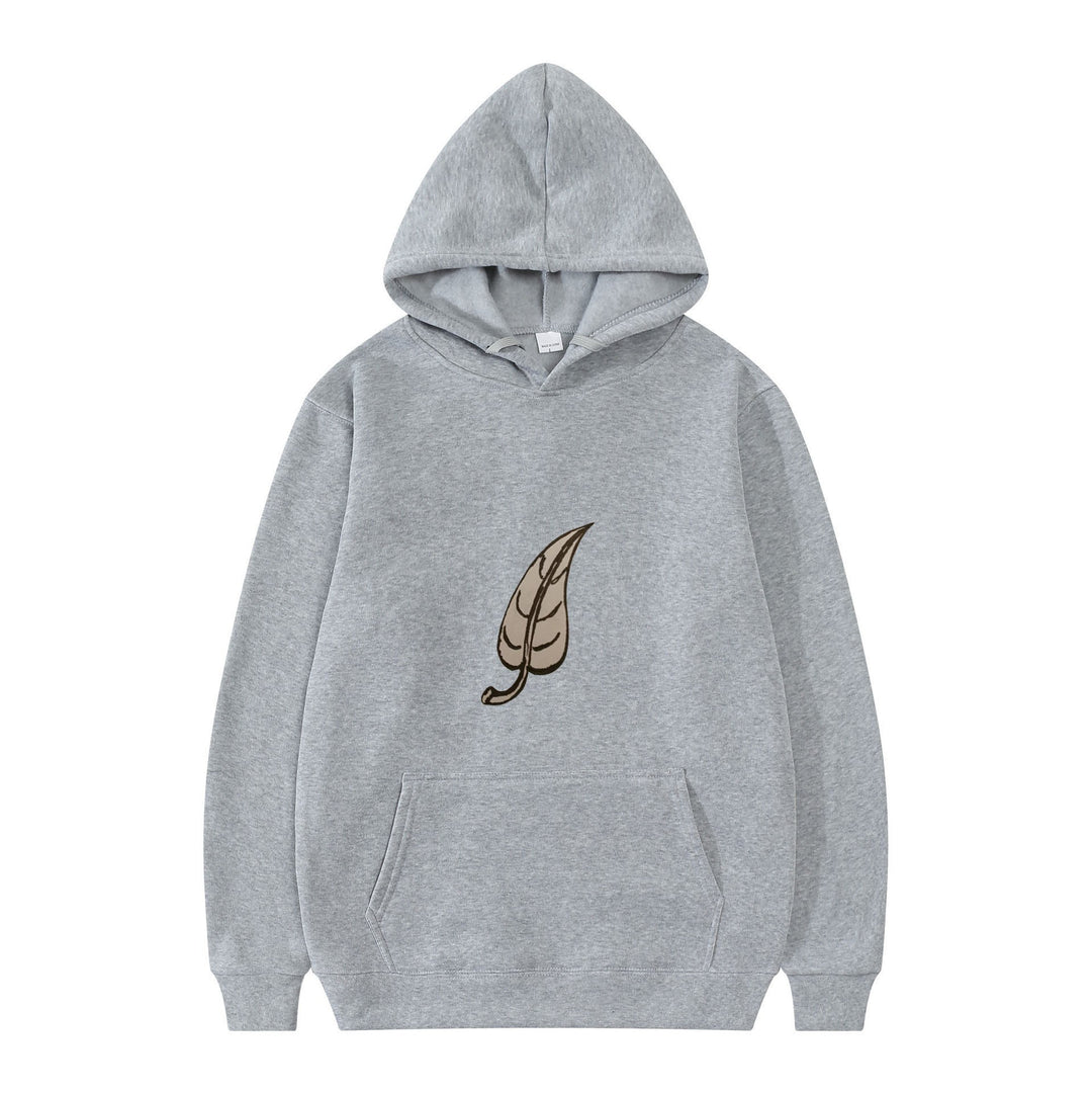 Women's hoodie with original leaf print Chic & Stil