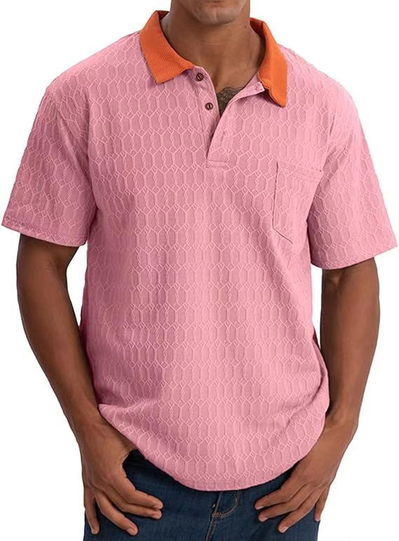 Structured leisure polo for men with contrast collar Lune London