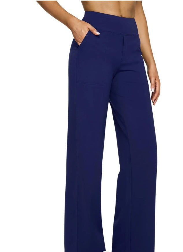 Women Wide-Leg Lounge Pants with Elastic Waist Lune London