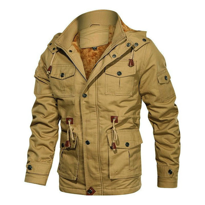 Functional jacket for men with padded interior and practical pockets Lune London