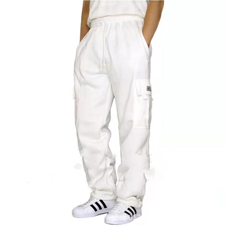 Men's cargo pants with practical pockets and elastic waist Lune London