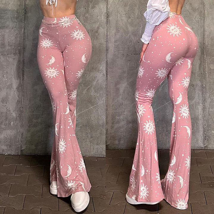 Ladies Bohemian Flared Pants Lune London