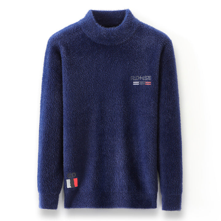 Trendy men's sweater with high collar and soft material Lune London