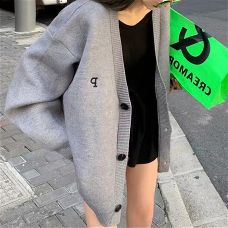 Cardigan décontracté surdimensionné pour femmes avec décolleté en V profond et matériaux de haute qualité Chic & Stil