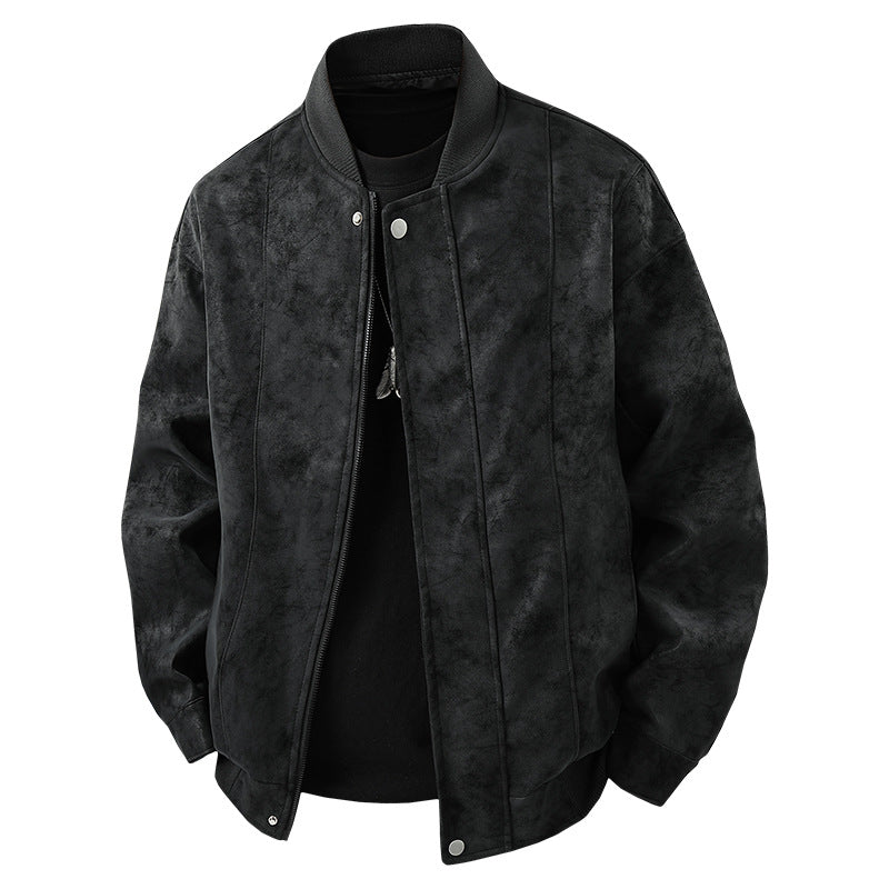 Casual bomber jacket for men in high-quality faux leather Lune London