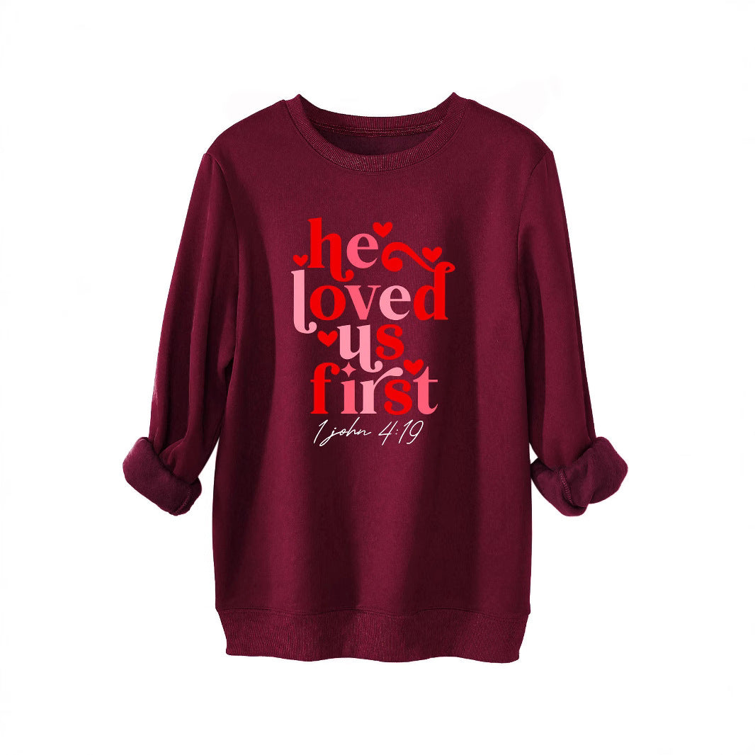 Sweat-shirt pour femmes avec slogan amical et coupe décontractée Chic & Stil