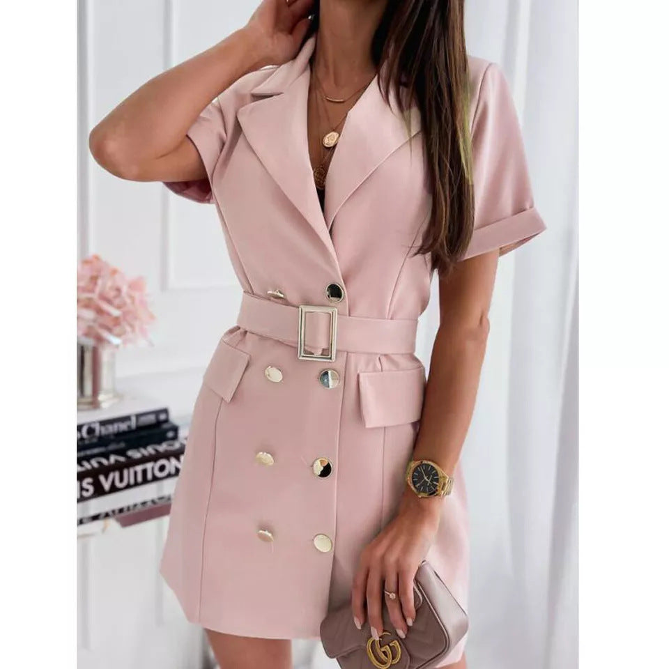 Lune London Women's Belted Blazer Dress