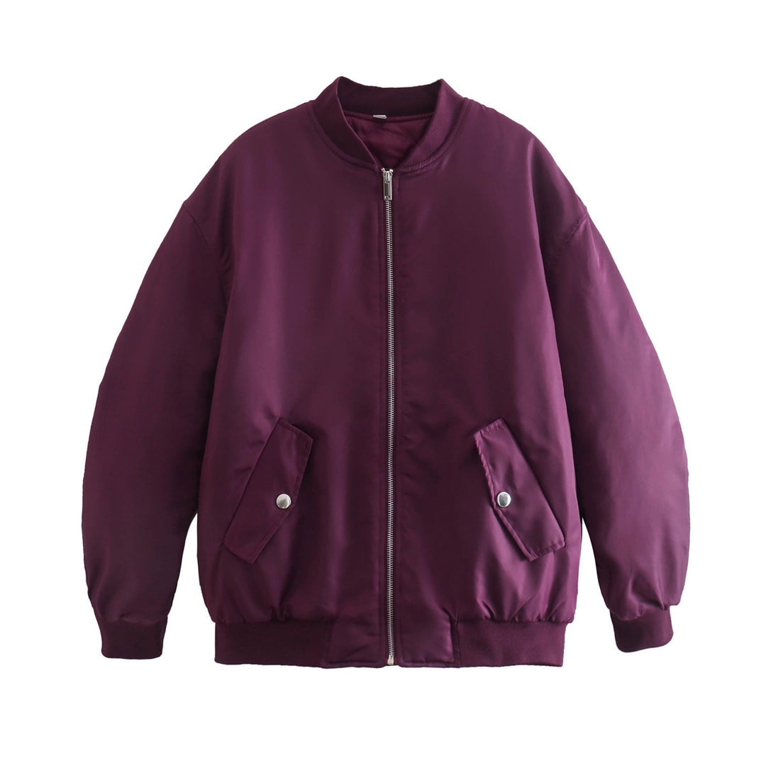 Casual bomber jacket for women with practical pockets and zipper Lune London