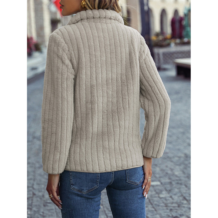 Ladies Fleece Pullover with High Collar Lune London