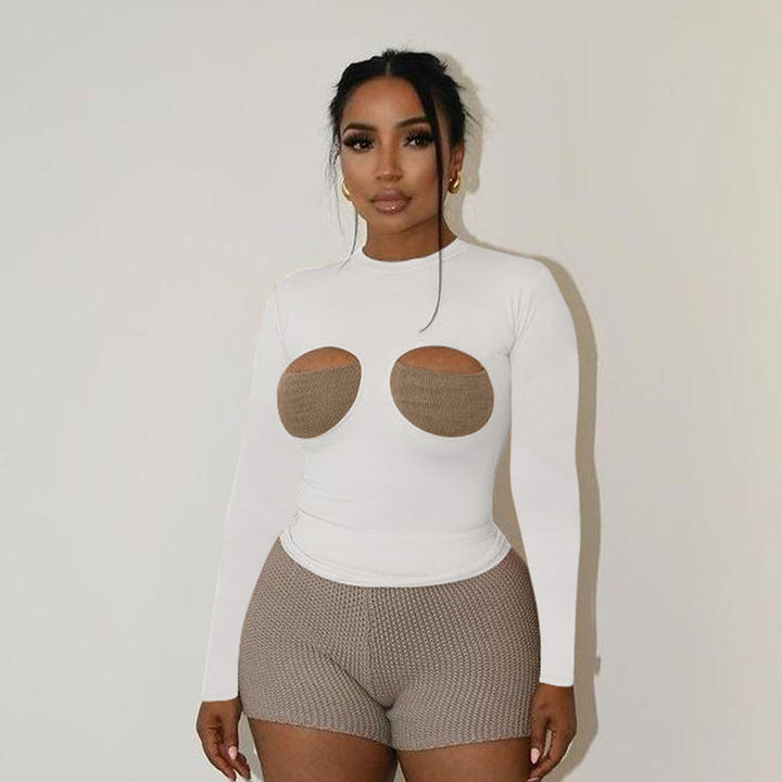 Ladies Cut-Out Long Sleeve Body Lune London
