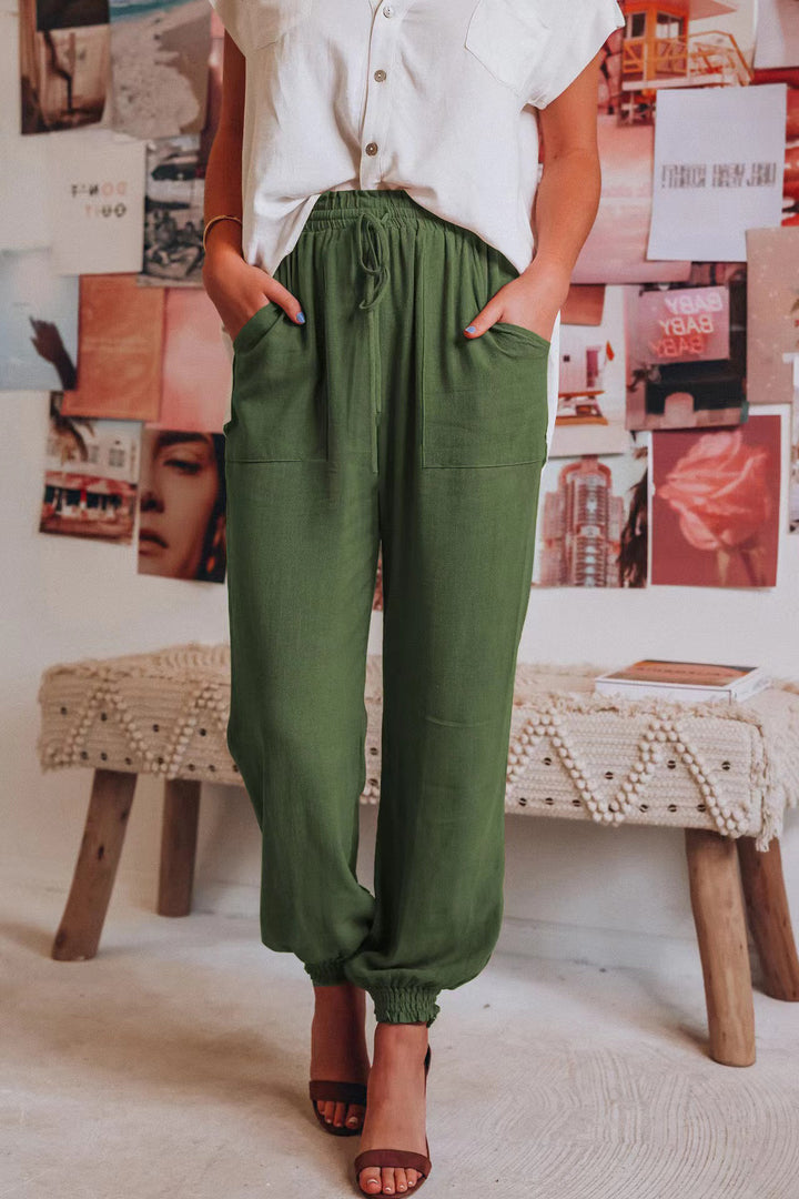 Ladies Light, elastic Jogging Pants with practical pockets Lune London