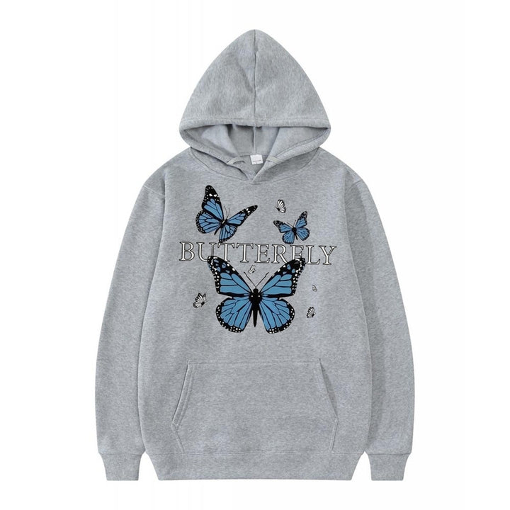 Women's hoodie with butterfly motif Chic & Stil