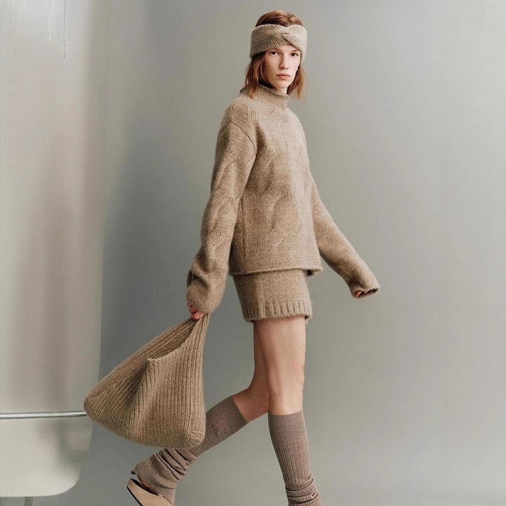 Pull surdimensionné en mohair Chic & Stil pour femmes