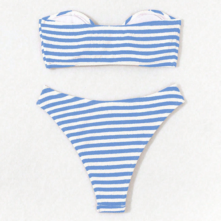 Women's bikini set with straps and bandeau Chic und Stil