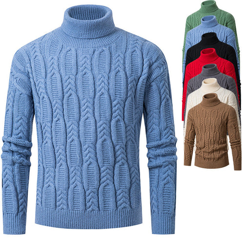 Lune London | Men's High-Quality Turtleneck Sweater with Pattern