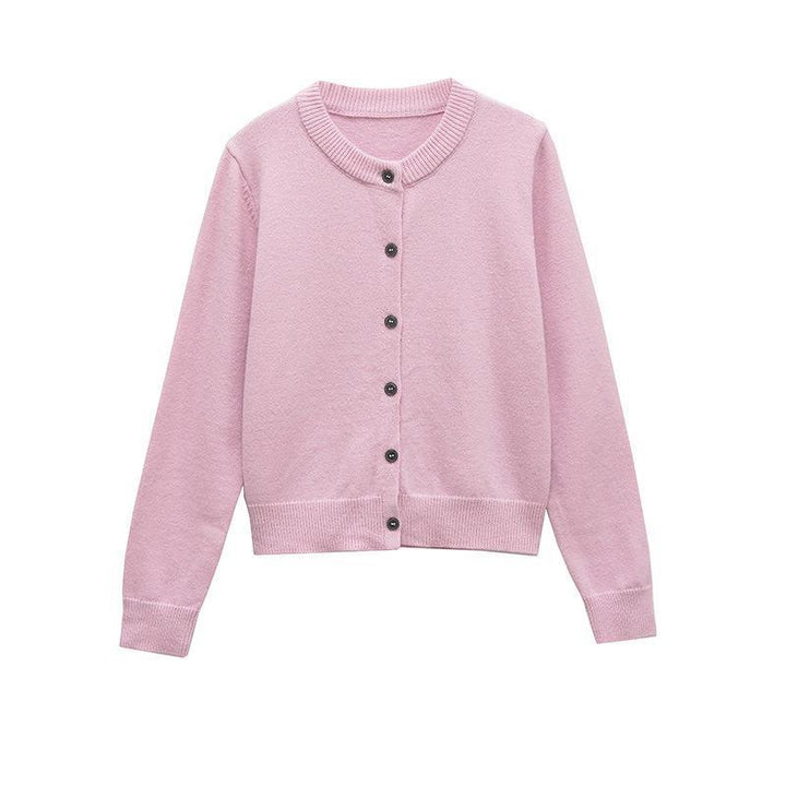 Knit jacket for women with button placket in high-quality material Lune London
