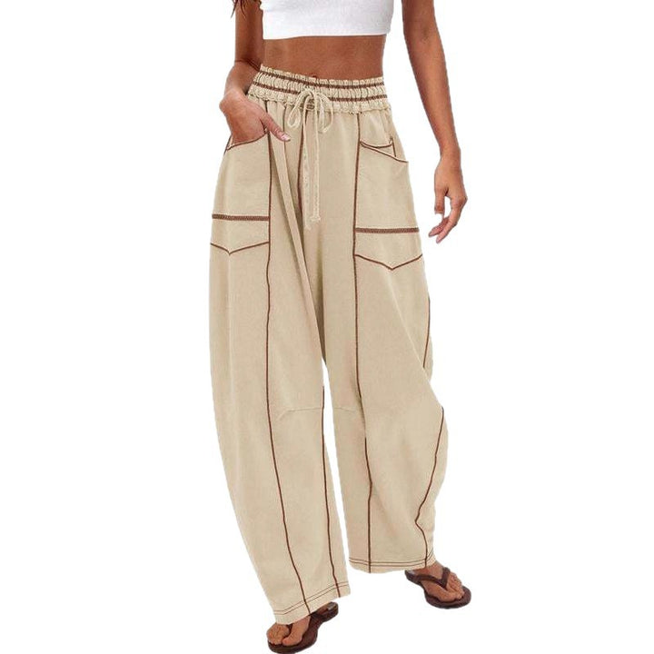 Ladies Comfortable Leisure Pants with Side Pockets Lune London