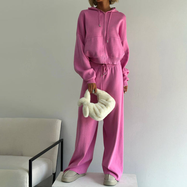 Casual set for women with hoodie and wide-leg pant style Lune London
