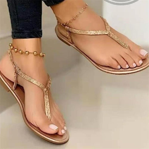 Elegant sandals for women with sparkling rhinestone embellishments Lune London
