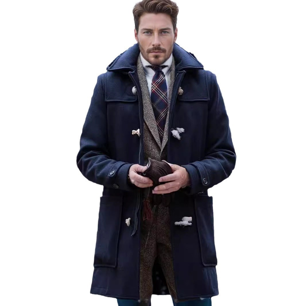 Elegant duffle coat for men with classic design Lune London