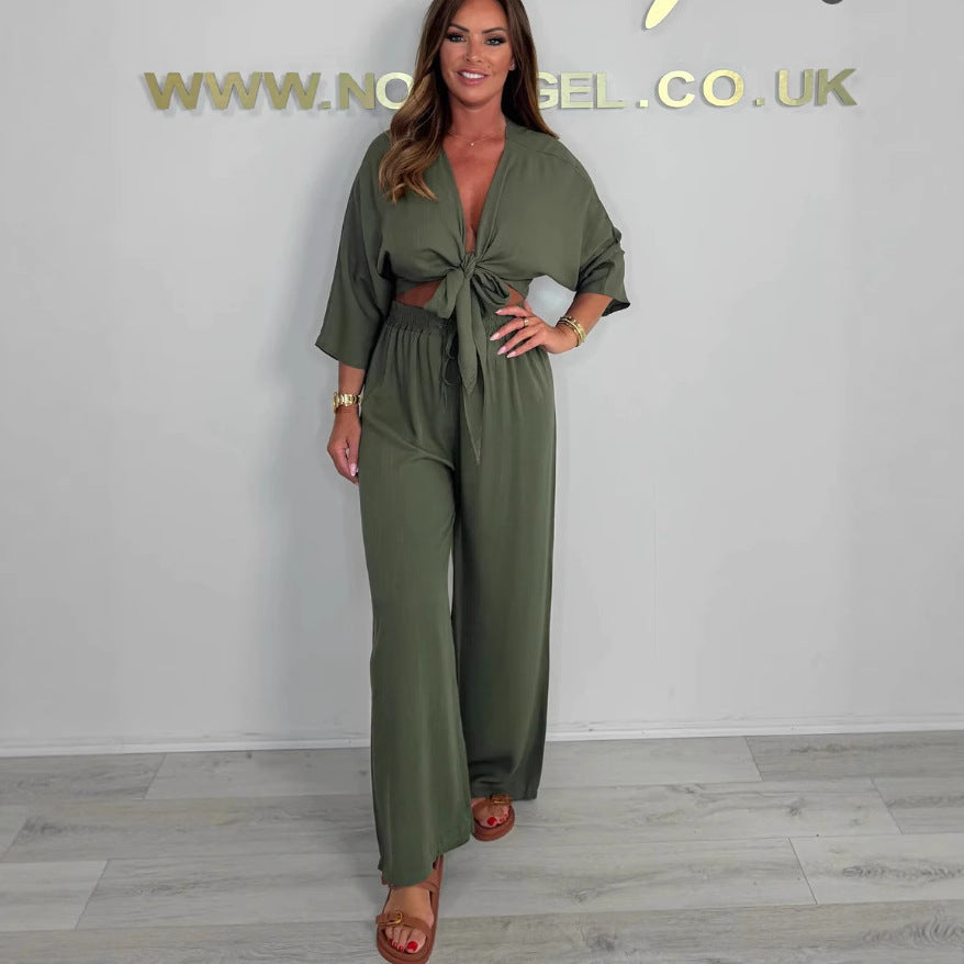 Chic wide set with front knot for women Lune London