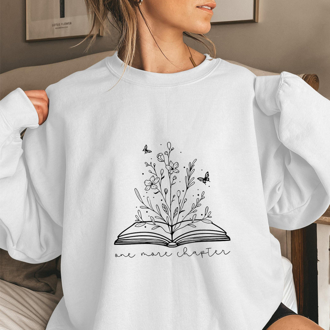 Sweatshirt pour femmes avec un design floral élégant et un imprimé inspirant Chic & Stil
