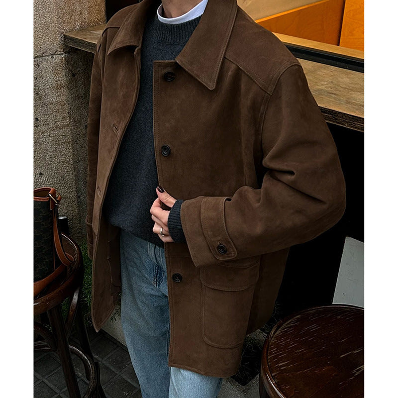 Women’s faux leather jacket with a modern design, structured cut and practical pockets Lune London