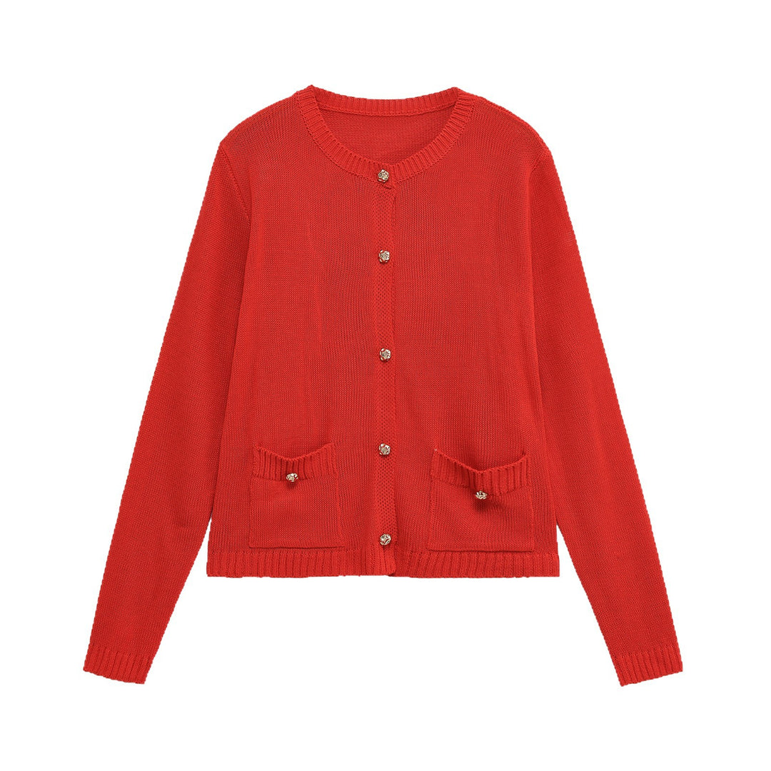 Elegant women's cardigan with practical pockets Lune London