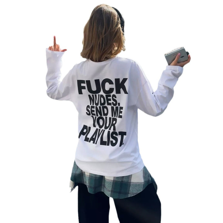 Long Sleeve T-Shirt for Women with a Striking Print Lune London
