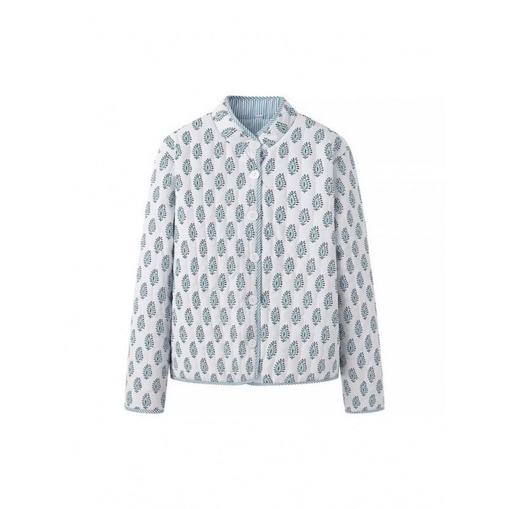 Reversible cotton jacket for women with elegant print Lune London