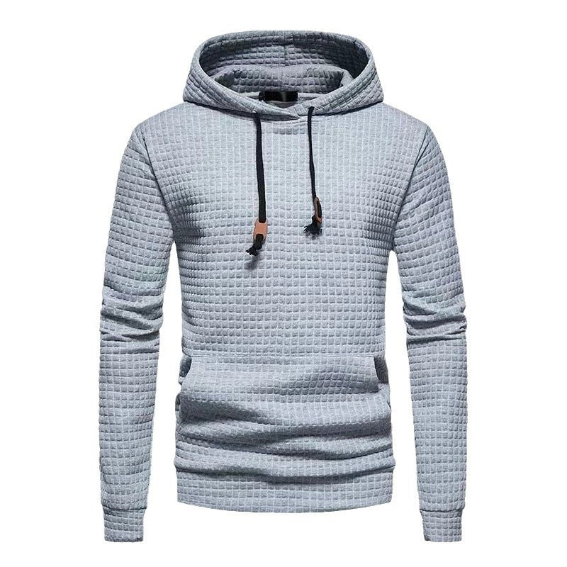 Men's comfortable hoodie with textured fabric Lune London