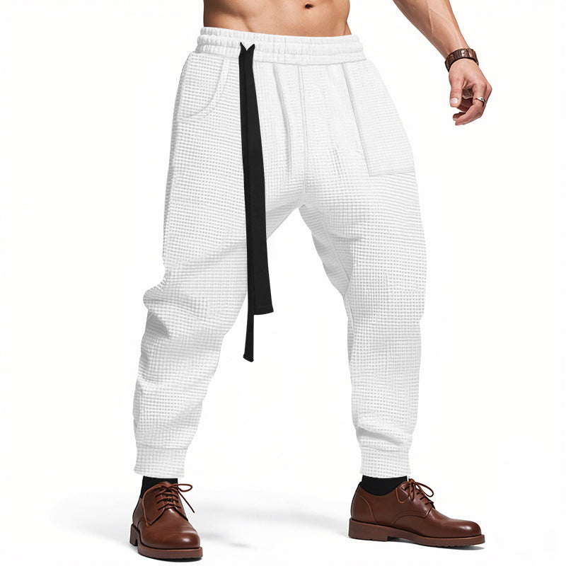 Fashionable men's sweatpants with innovative drawstring and side pockets Lune London