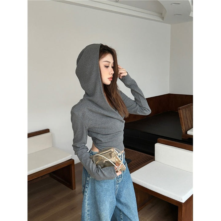 Women's stylish long-sleeve crop hoodie Chic & Stil