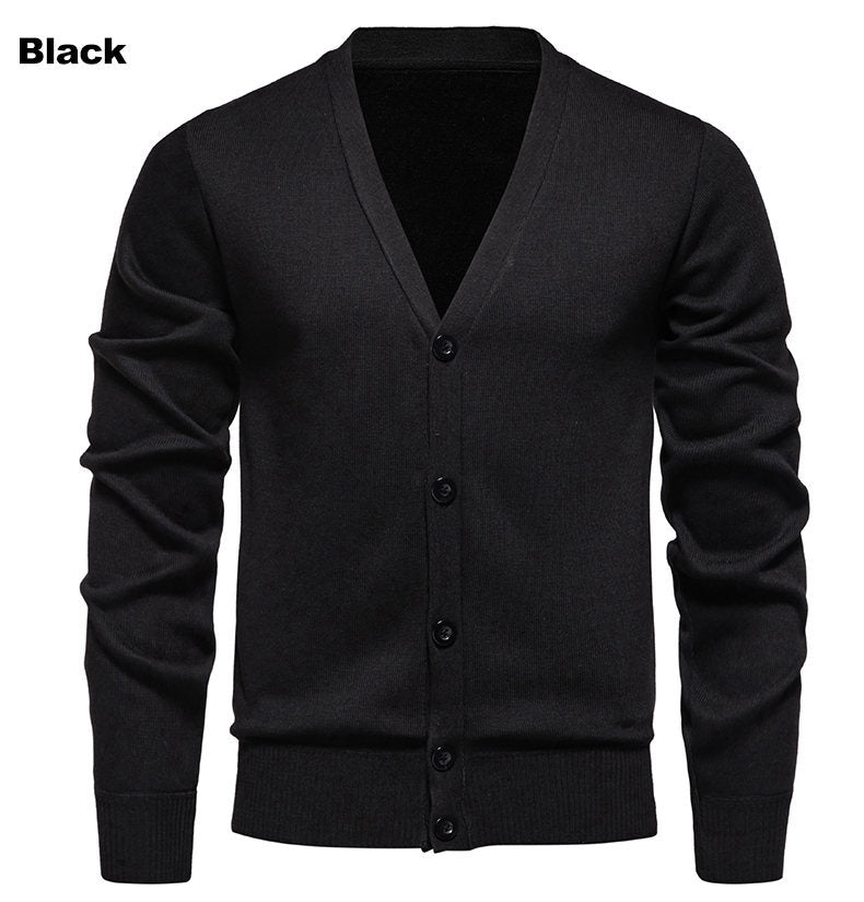 Cozy knit vest for men with V-neck and button placket Lune London
