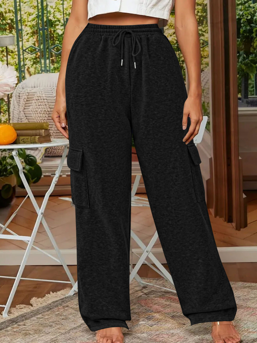 Ladies Utility Relaxed Chic Cargo Pants