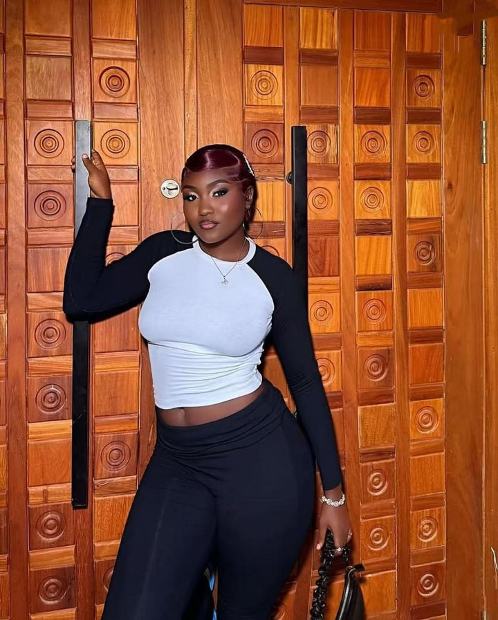 Ensemble sportif et à la mode pour femmes avec manches longues Chic & Stil