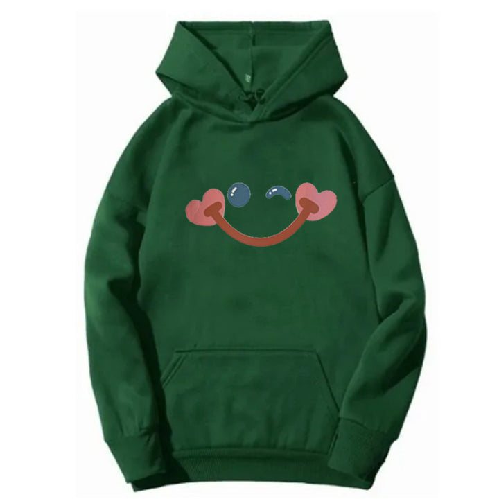 Women's hoodie with cheerful smiley design Chic & Stil