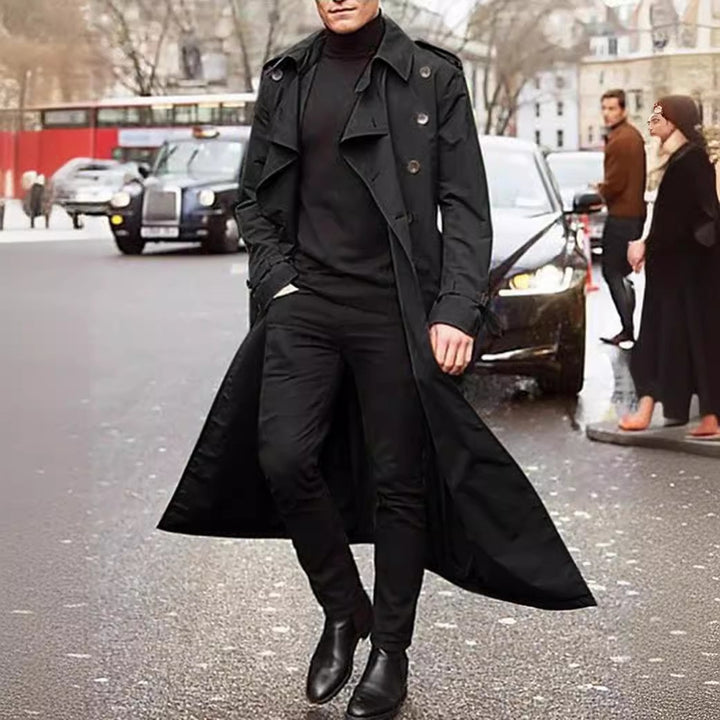 Men Elegant Long Trench Coat Lune London