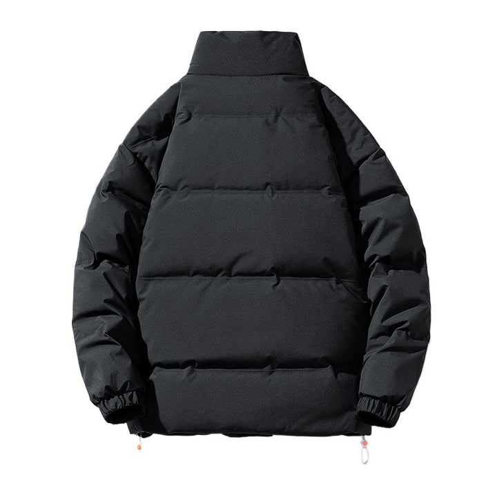 Lady insulated down jacket with high collar and side piped pockets Lune London