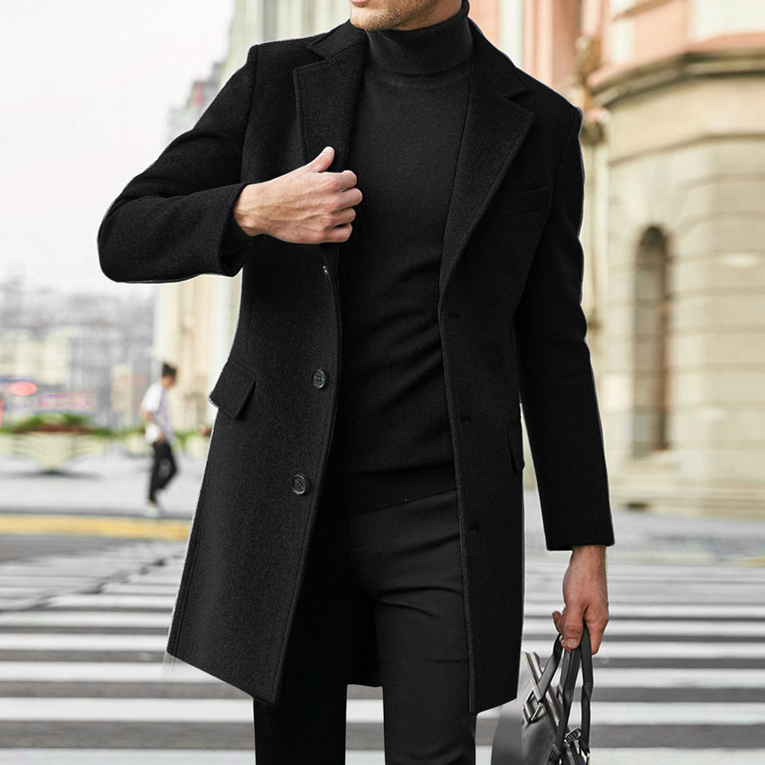 Elegant wool coat for men Lune London
