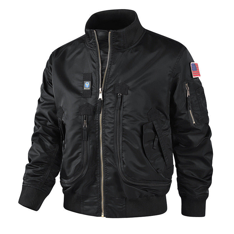 Elegant bomber jacket for men with multifunctional pockets Lune London